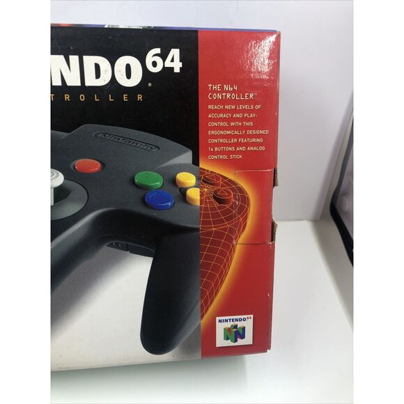 Nintendo 64 Original Black Controller BOX ONLY N64. NO CONTROLLER. - Picture 3 of 16